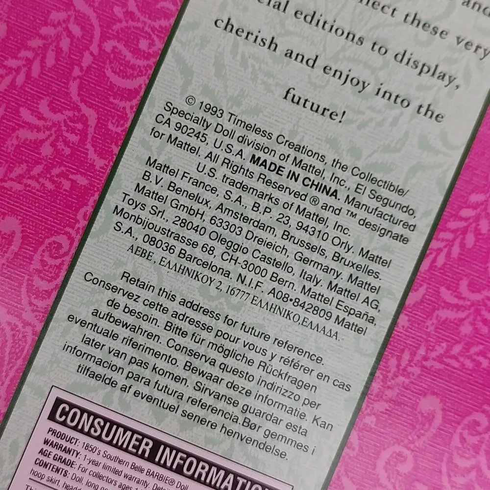 Southern Belle Barbie - Picture 11 of 12